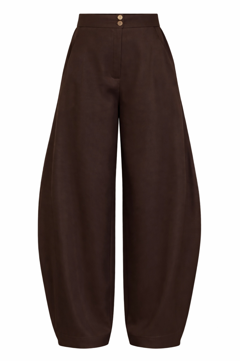 Brown balloon pants